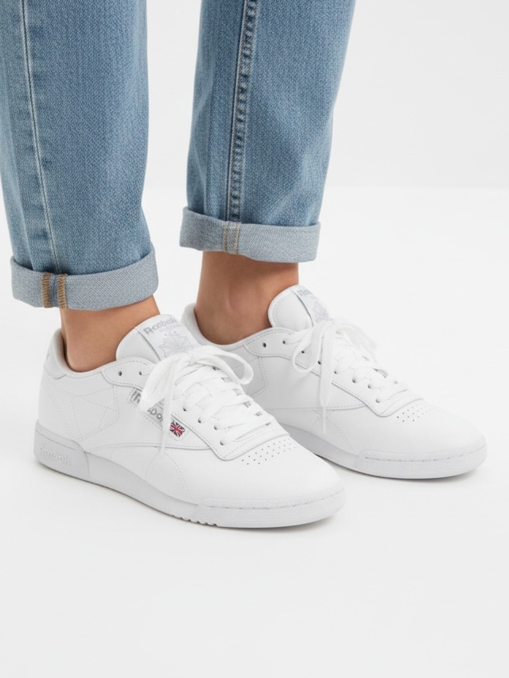 Reebok Classic Princess White Leather Walking Sneakers Women’s Size 7.5